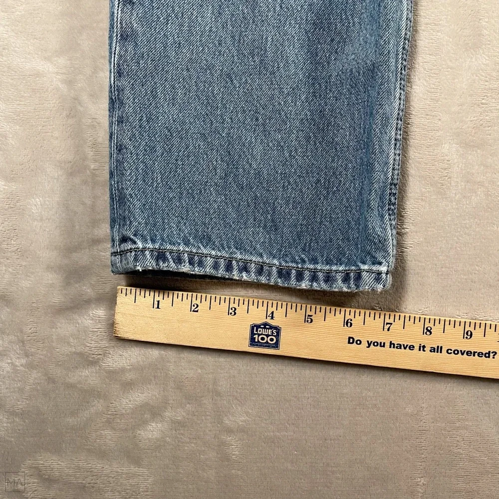 Levi's Women's Jeans Low Pro Straight Denim Distressed Casual 28 Blue - Picture 7 of 9